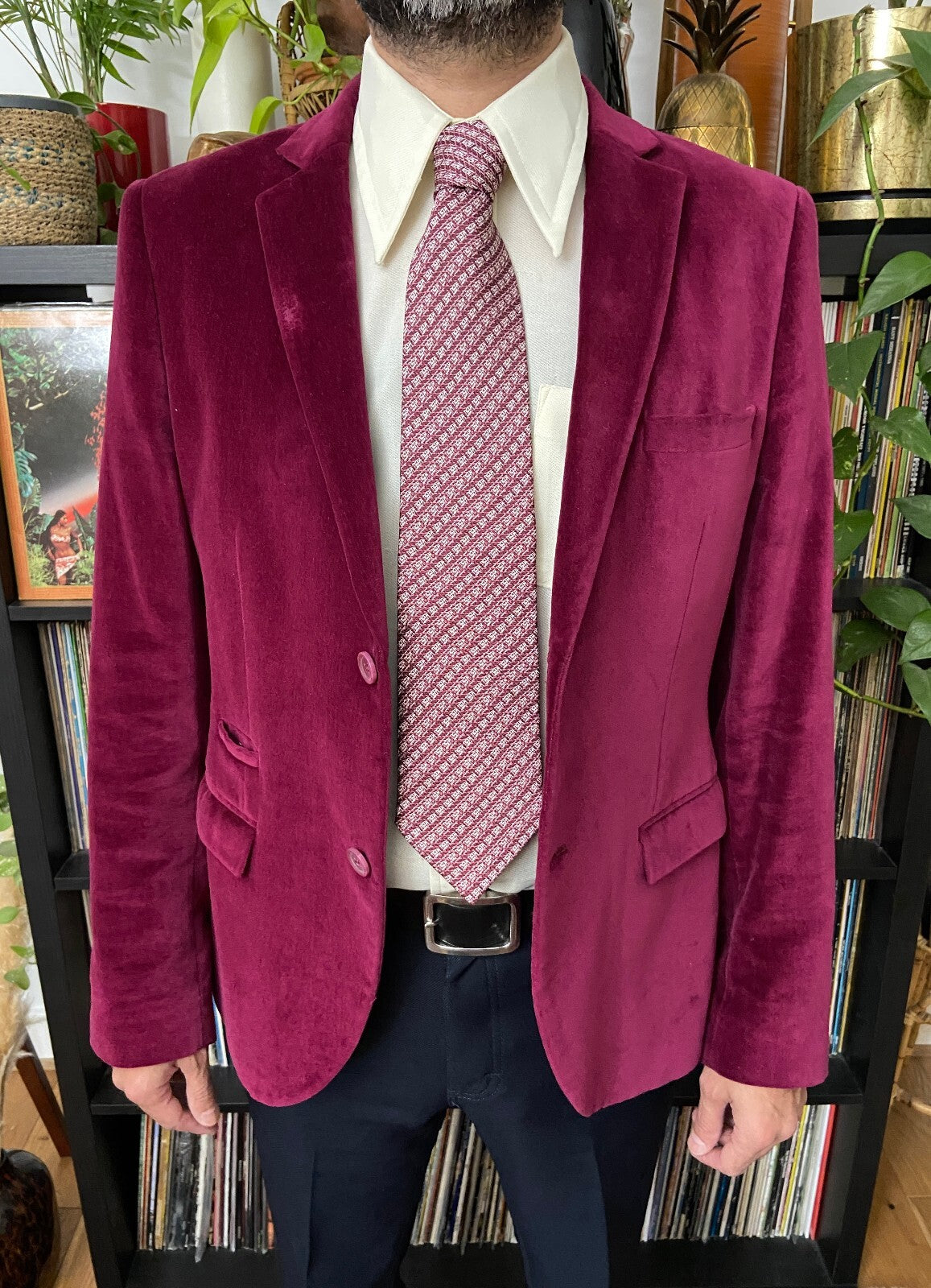Vintage 1980s Japanese Pink Silk Tie