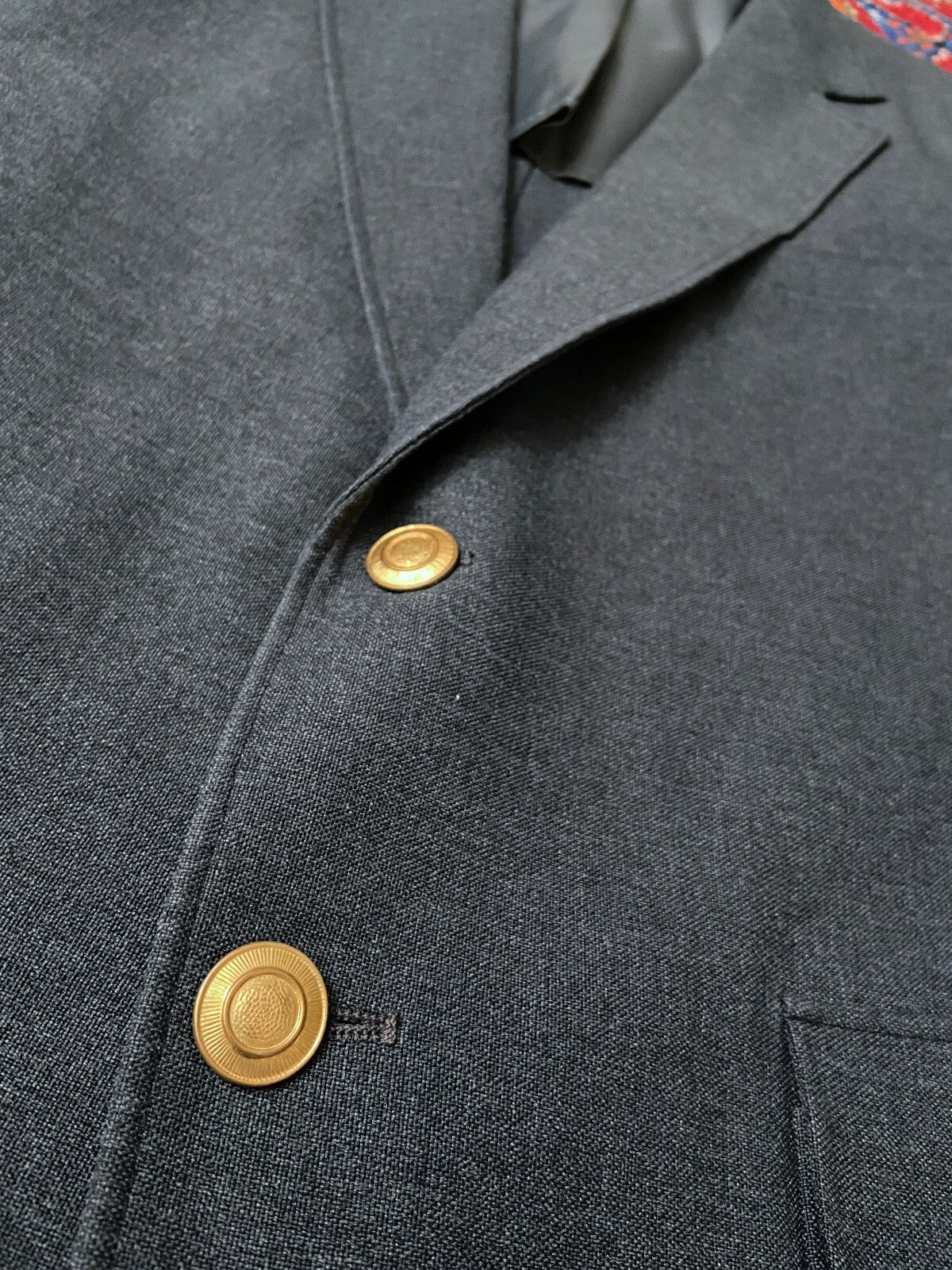 Vintage 1970s Grey Sports Blazer Jacket
