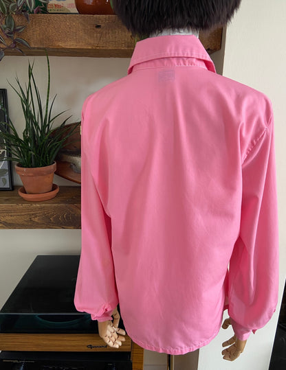 Vintage 1970s Pink Beagle Collar Shirt