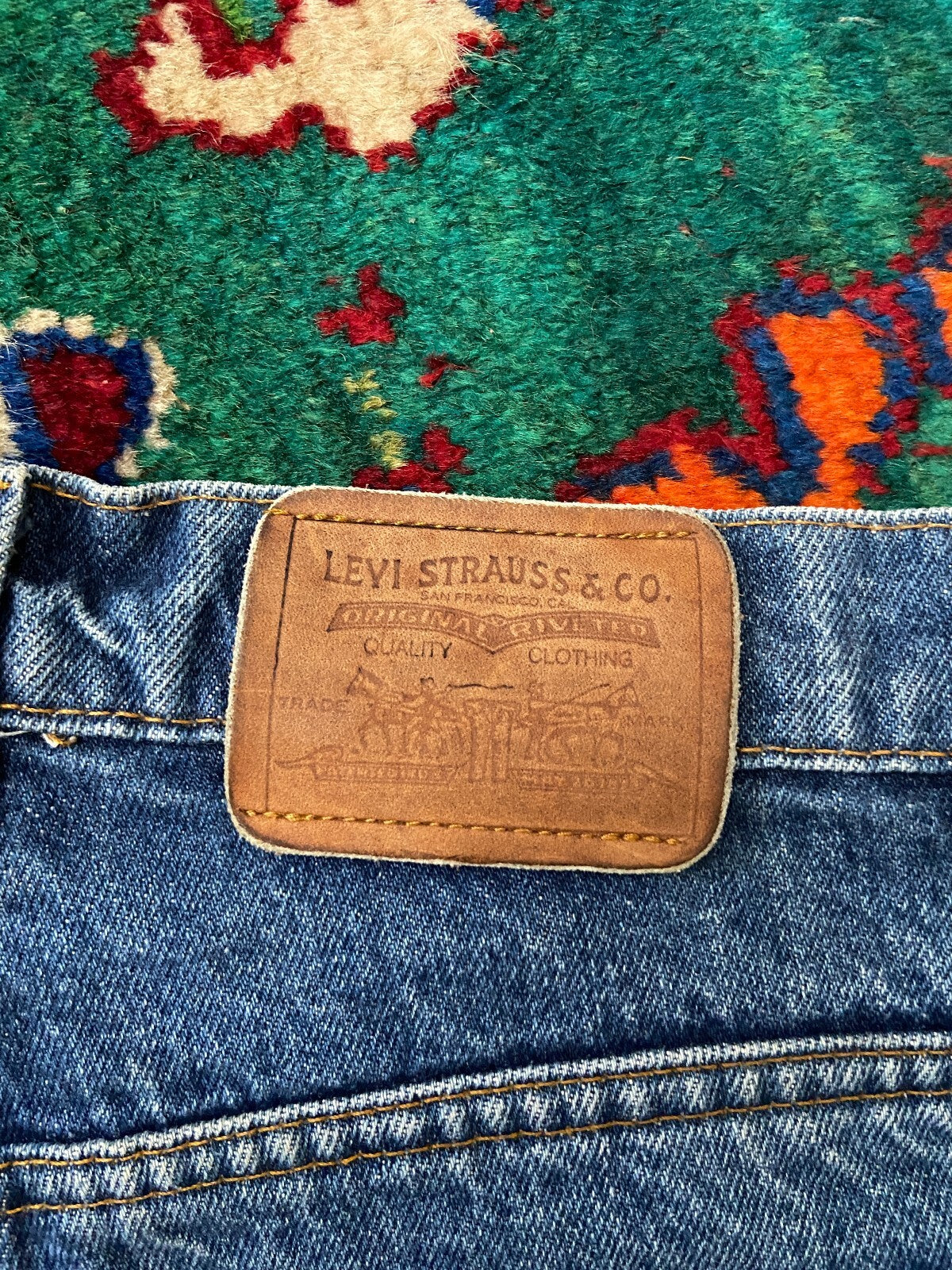 Vintage 1980s Levis Orange Tab Denim Shorts W28