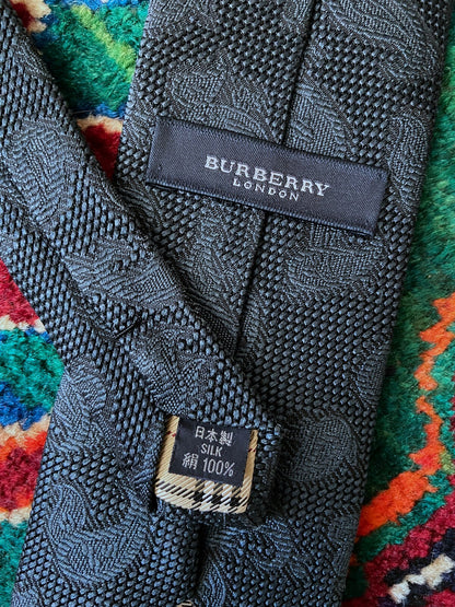 Vintage 90s Japanese Silk Burberry Tie