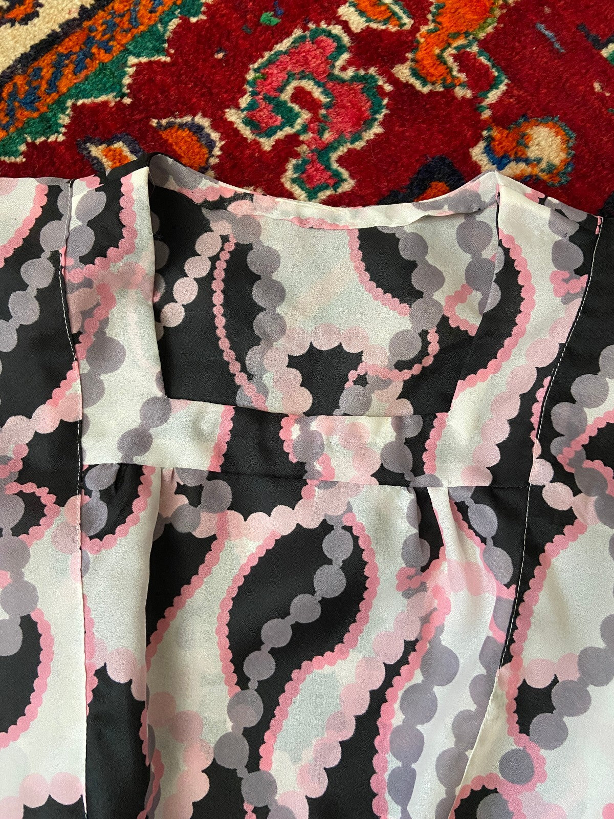 Vintage 1970s White Flutter Sleeve Dress