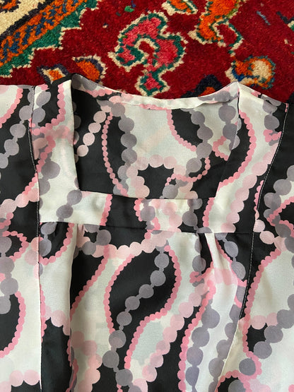 Vintage 1970s White Flutter Sleeve Dress
