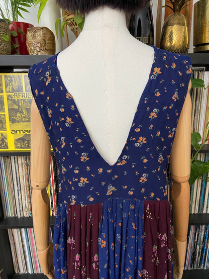 Vintage 1970s Sleeveless Afghan Dress