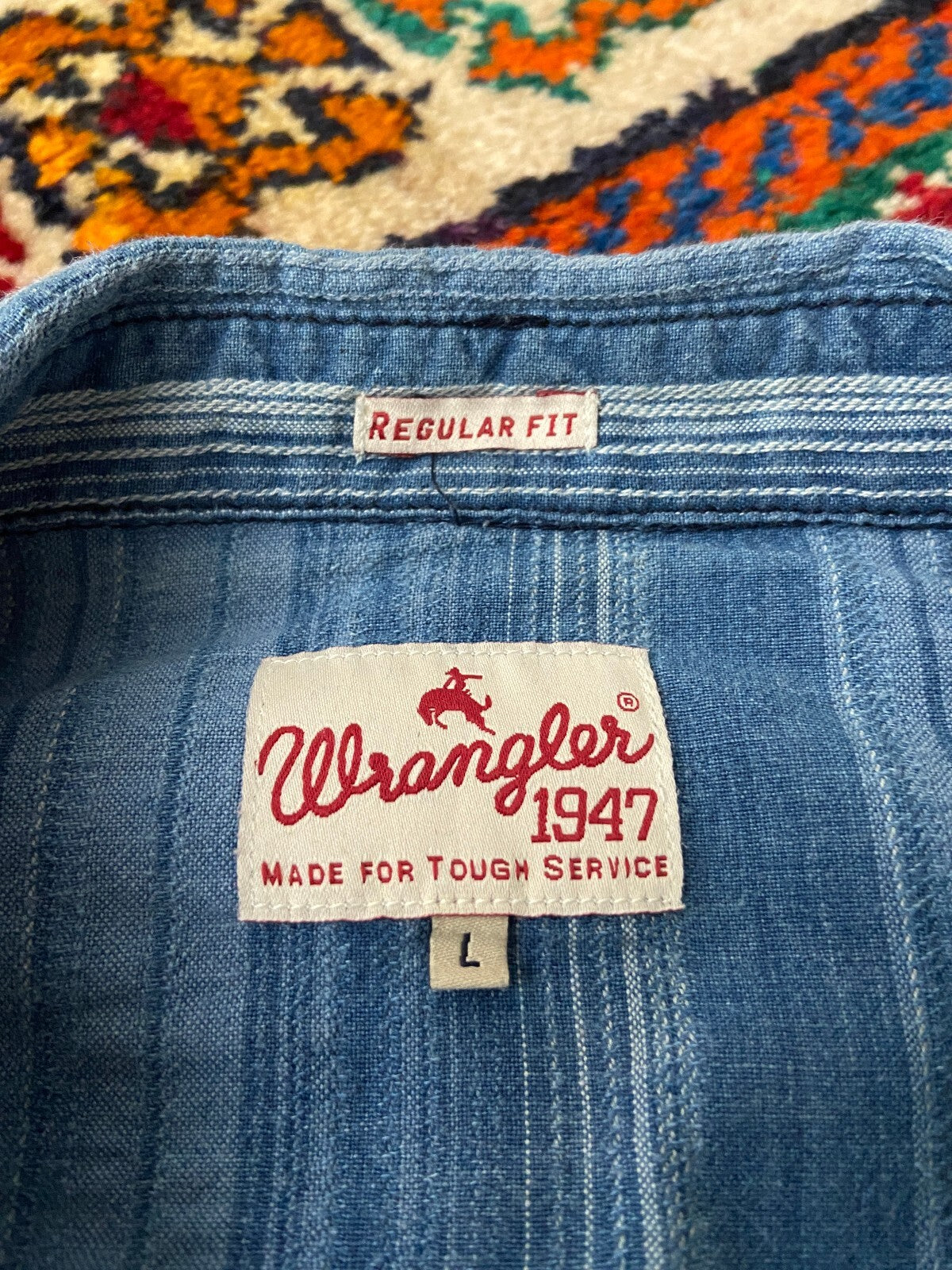 Vintage 90s Wrangler Striped Western Shirt