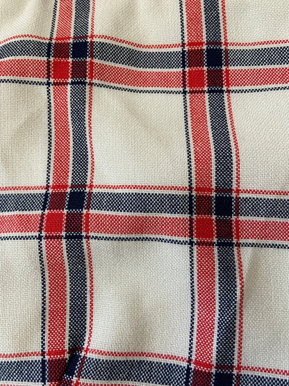Vintage 1970s White & Red Check Shorts