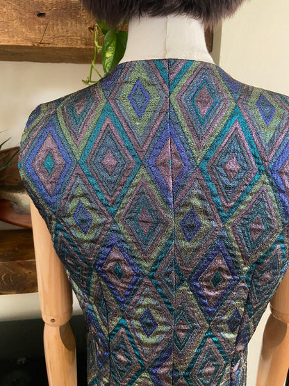 Vintage 1980s Metallic Waistcoat