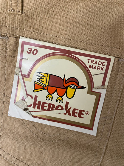 Vintage 1980s Beige Deadstock Cherokee Jeans W29