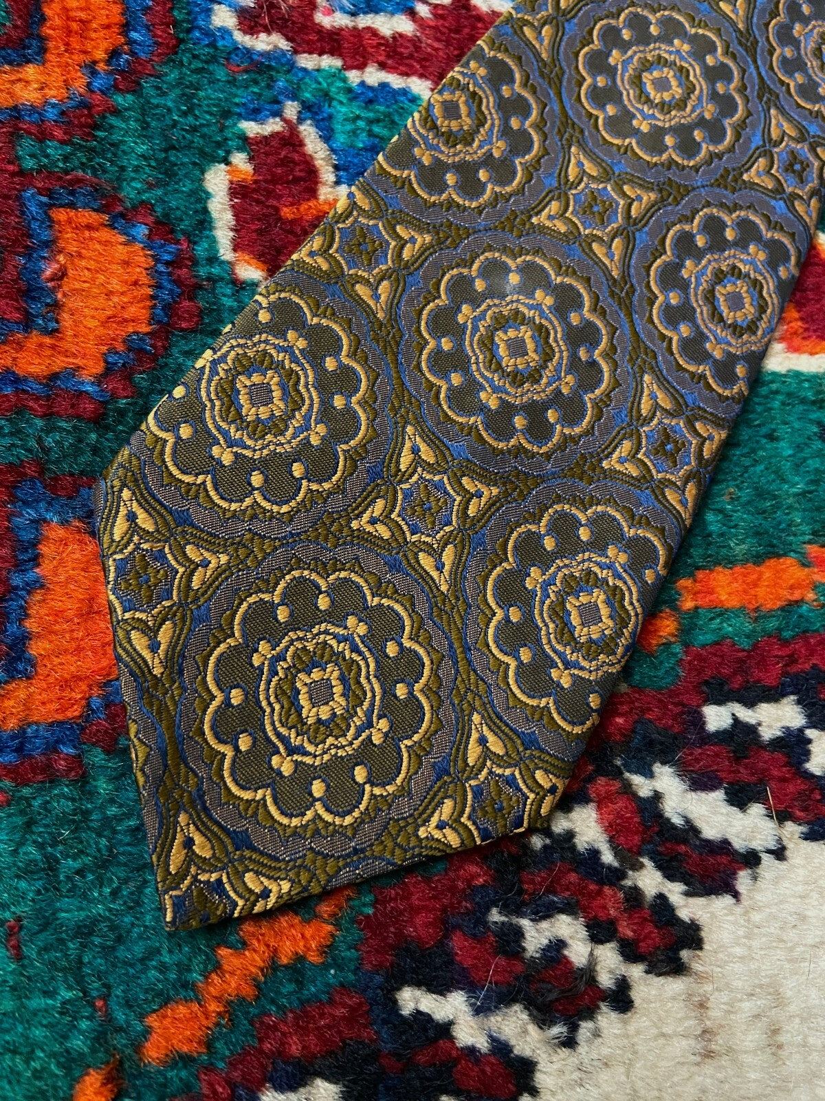Vintage 1960s St Michael Woven Pattern Tie