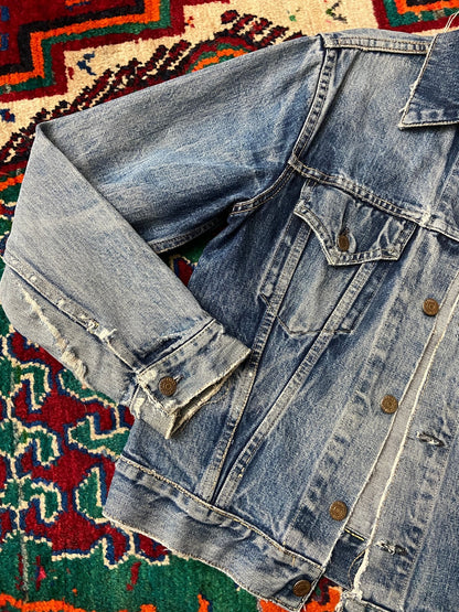 Rare Vintage 1960s Levi's Big E 557 D Button Denim Jacket