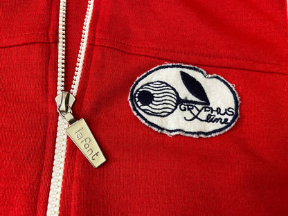 Vintage 1970s Red La Font Track Top