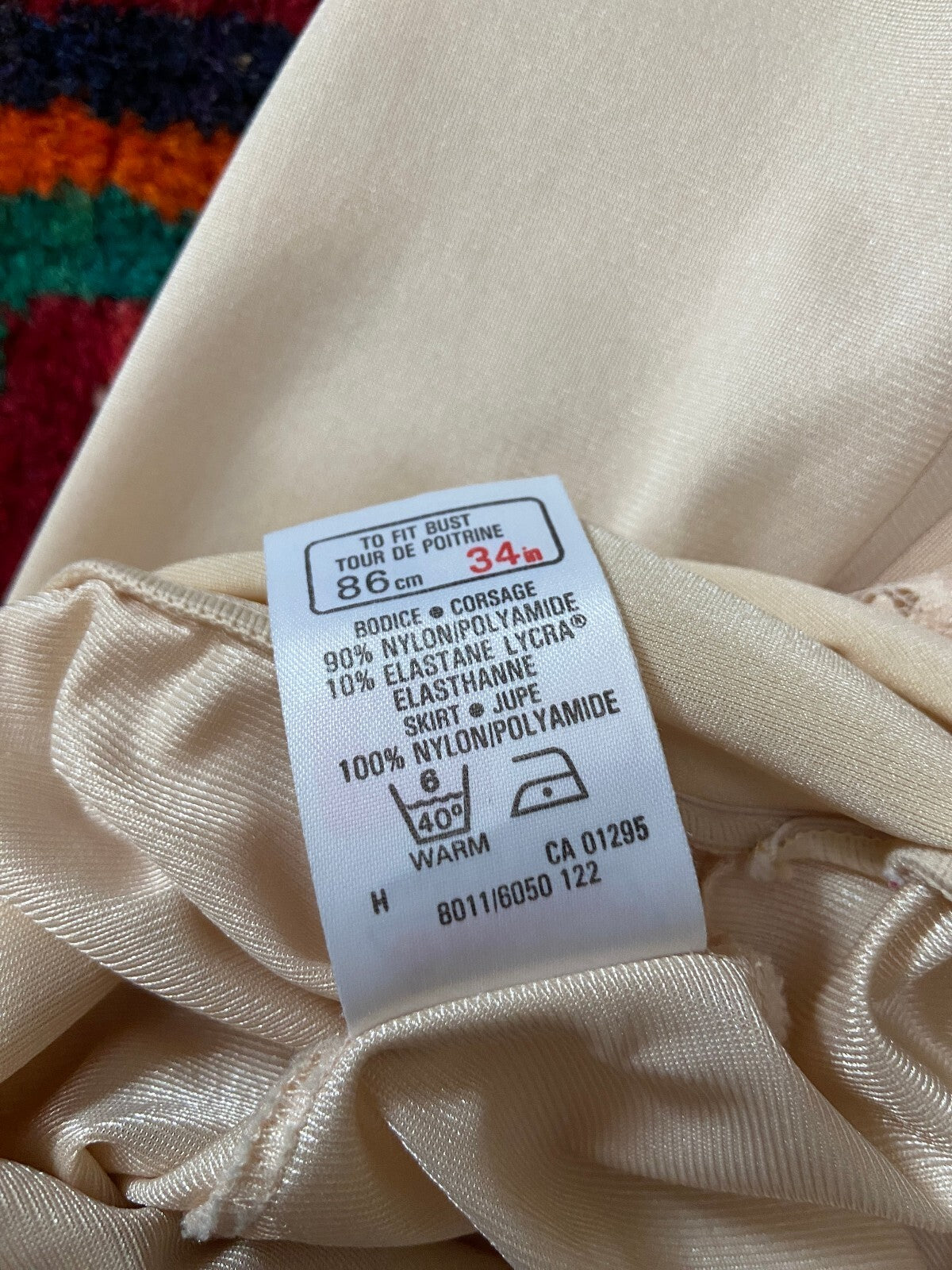 Vintage 1980s Beige St Michael Slip