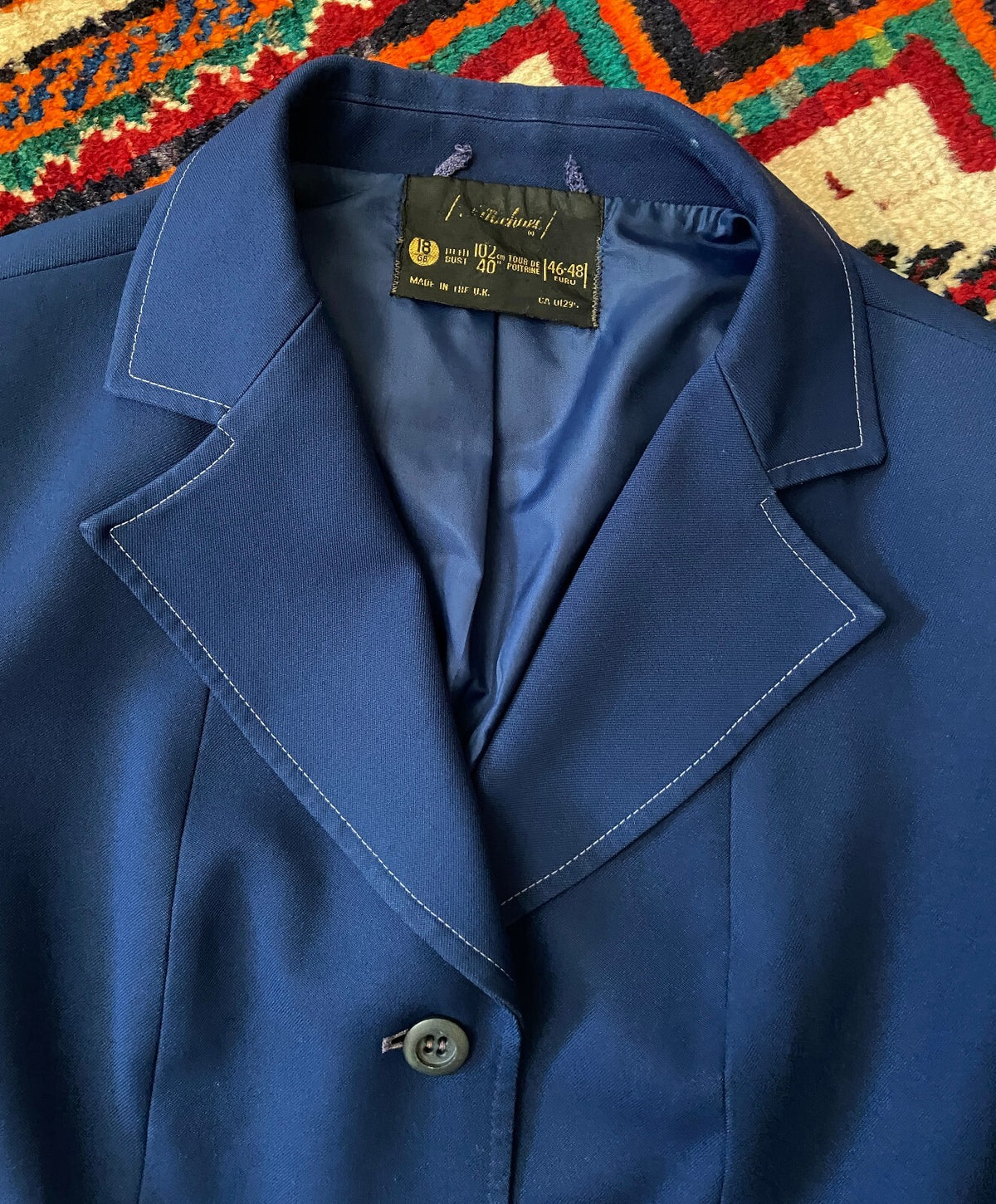 Vintage 1970s Navy St Michael Blazer Jacket
