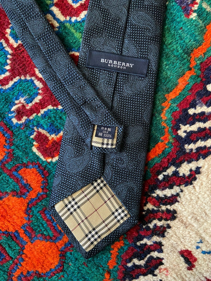 Vintage 90s Japanese Silk Burberry Tie