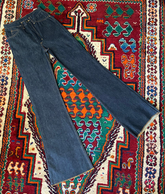 Vintage 1970s Roy Roger's Deadstock Bell Bottom Jeans W25