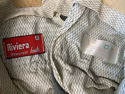 Vintage Dusty Green Riviera Flared Knit Trousers W30 / L32
