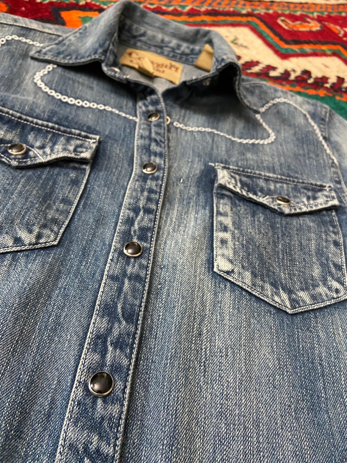 Vintage Y2K Cowgirl Legend Denim Western Shirt