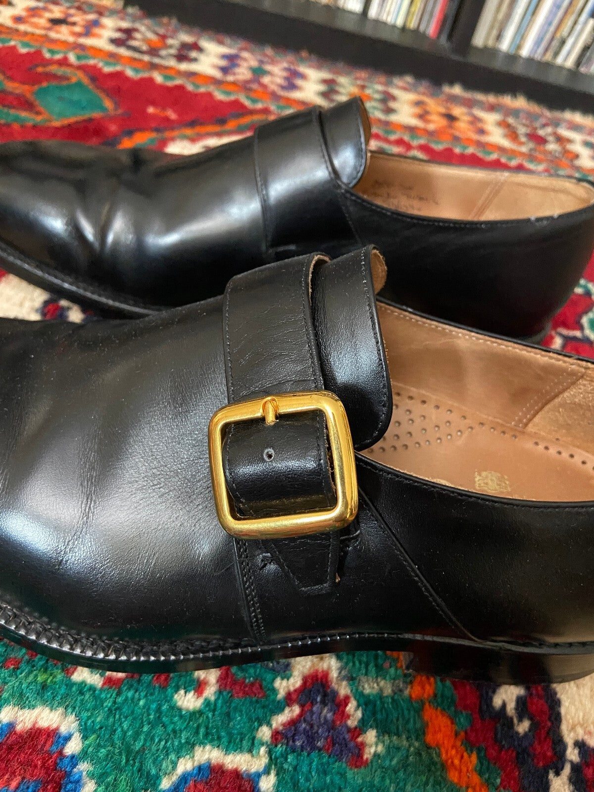 Vintage Millennium 2000 Church's Monk Strap Shoes UK 8.5 - 9