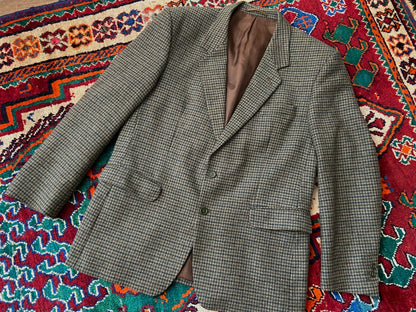 Vintage 1970s Gun Club Tweed Blazer Jacket