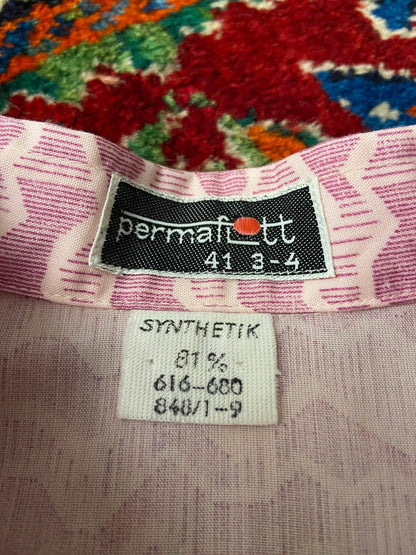 Vintage 1970s Zig-Zag Dagger Collar Shirt