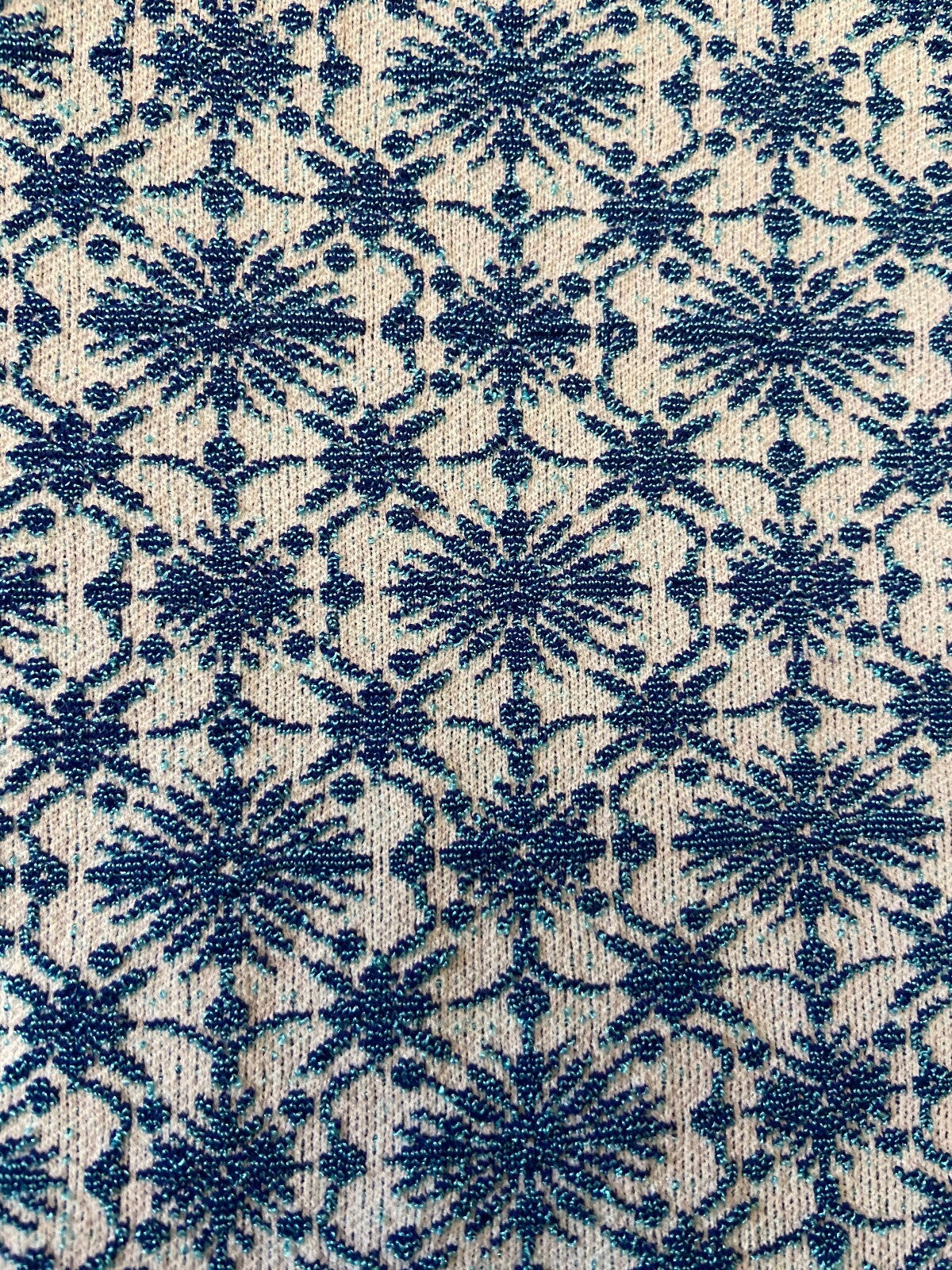 Vintage 1970s Blue Textured Print Swim Shorts