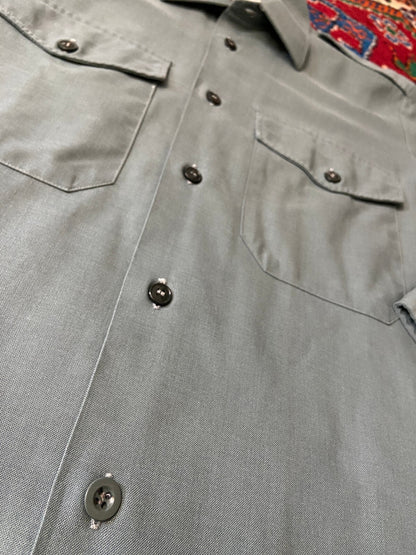 Vintage 1980s Green Military Shirt