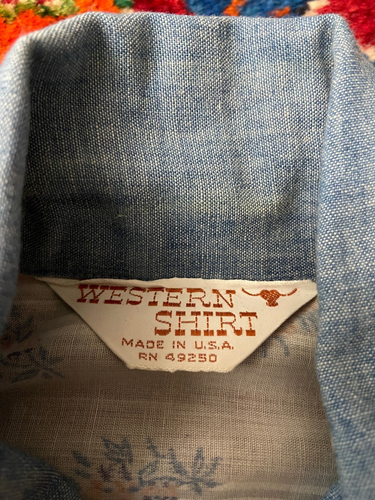 Vintage 1970s XS Floral Western Shirt