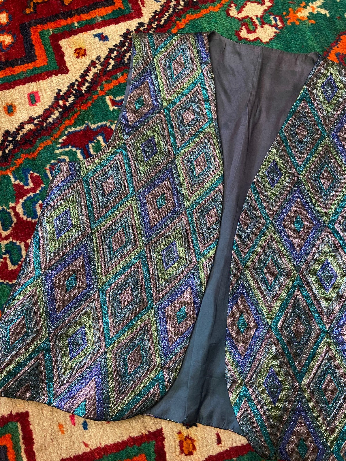 Vintage 1980s Metallic Waistcoat