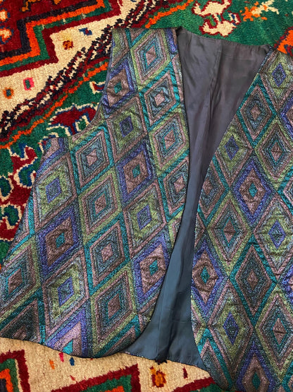Vintage 1980s Metallic Waistcoat