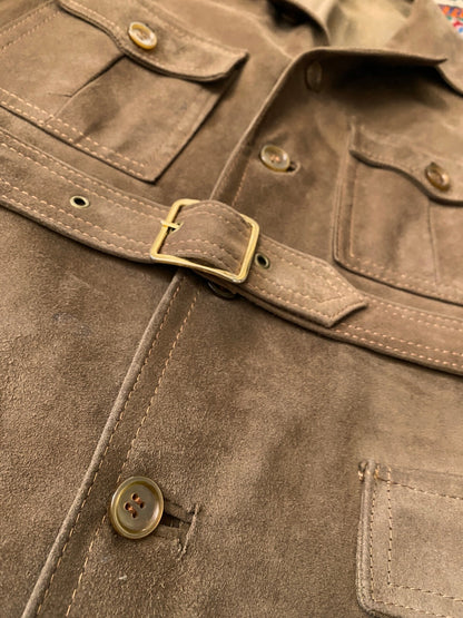 Vintage 1970s Belted Suede Jacket