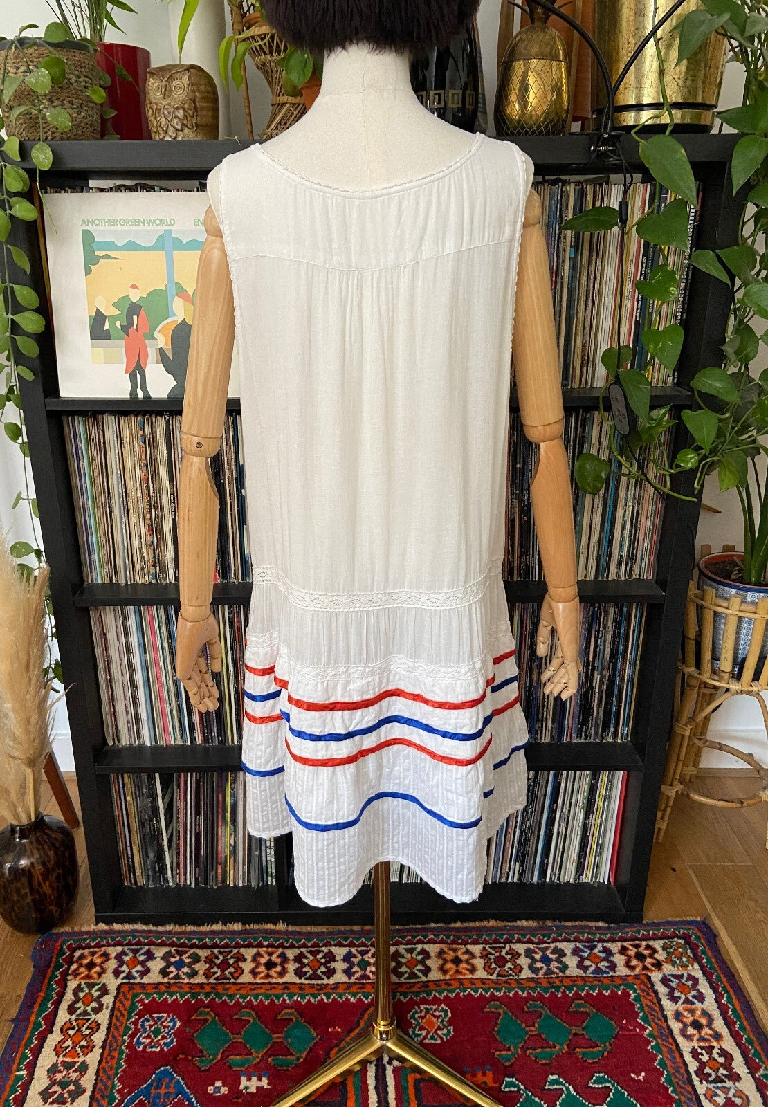 Vintage White Drop Waist Dress