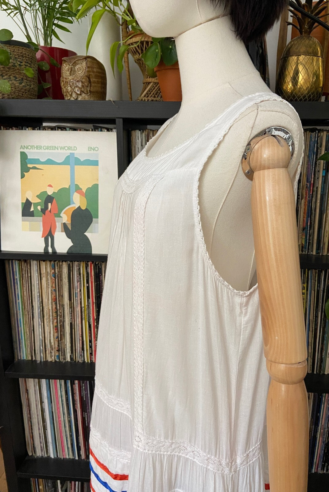 Vintage White Drop Waist Dress