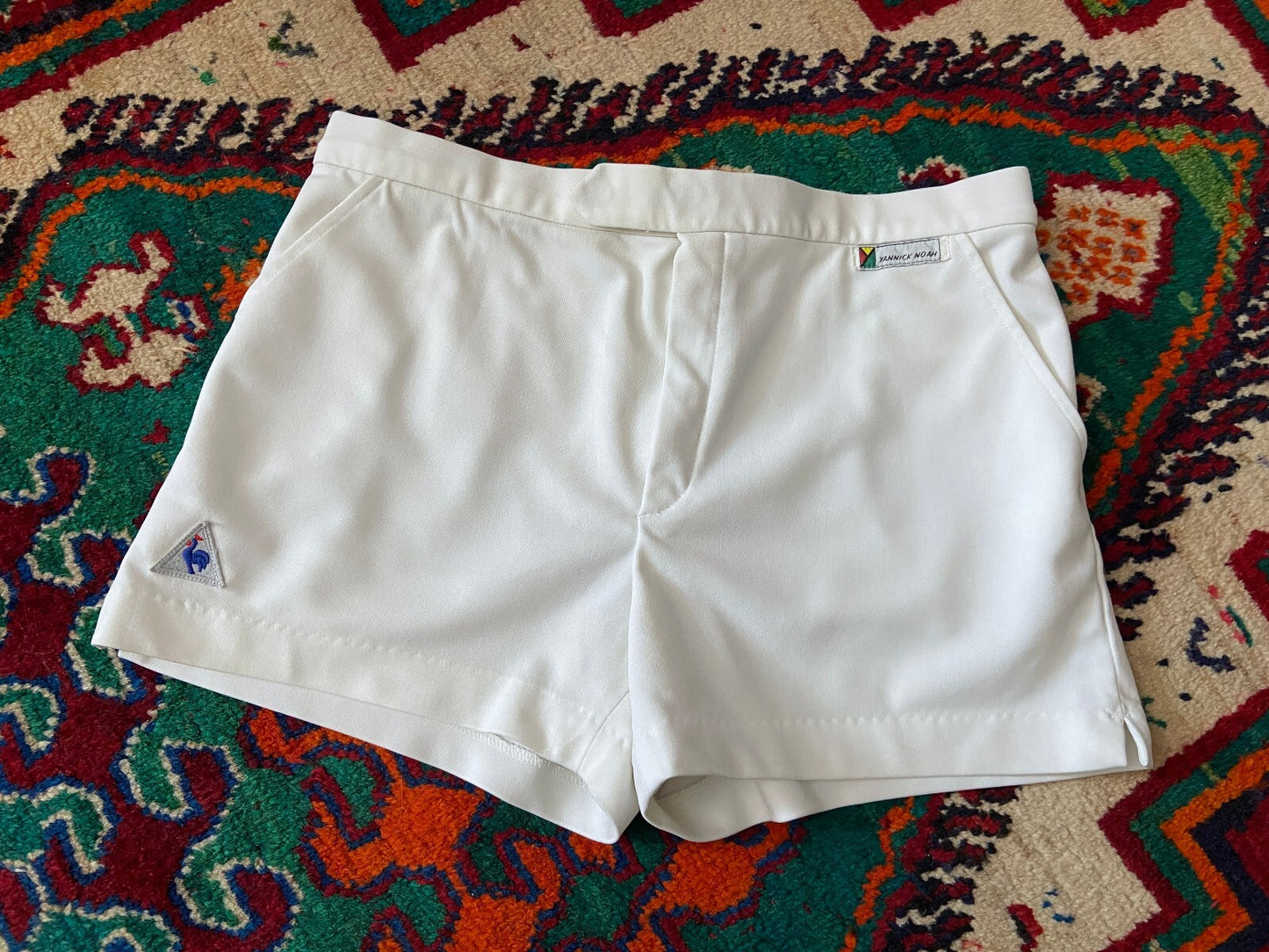 Vintage 1980s Le Coq Sportif Yannick Noah Tennis Shorts