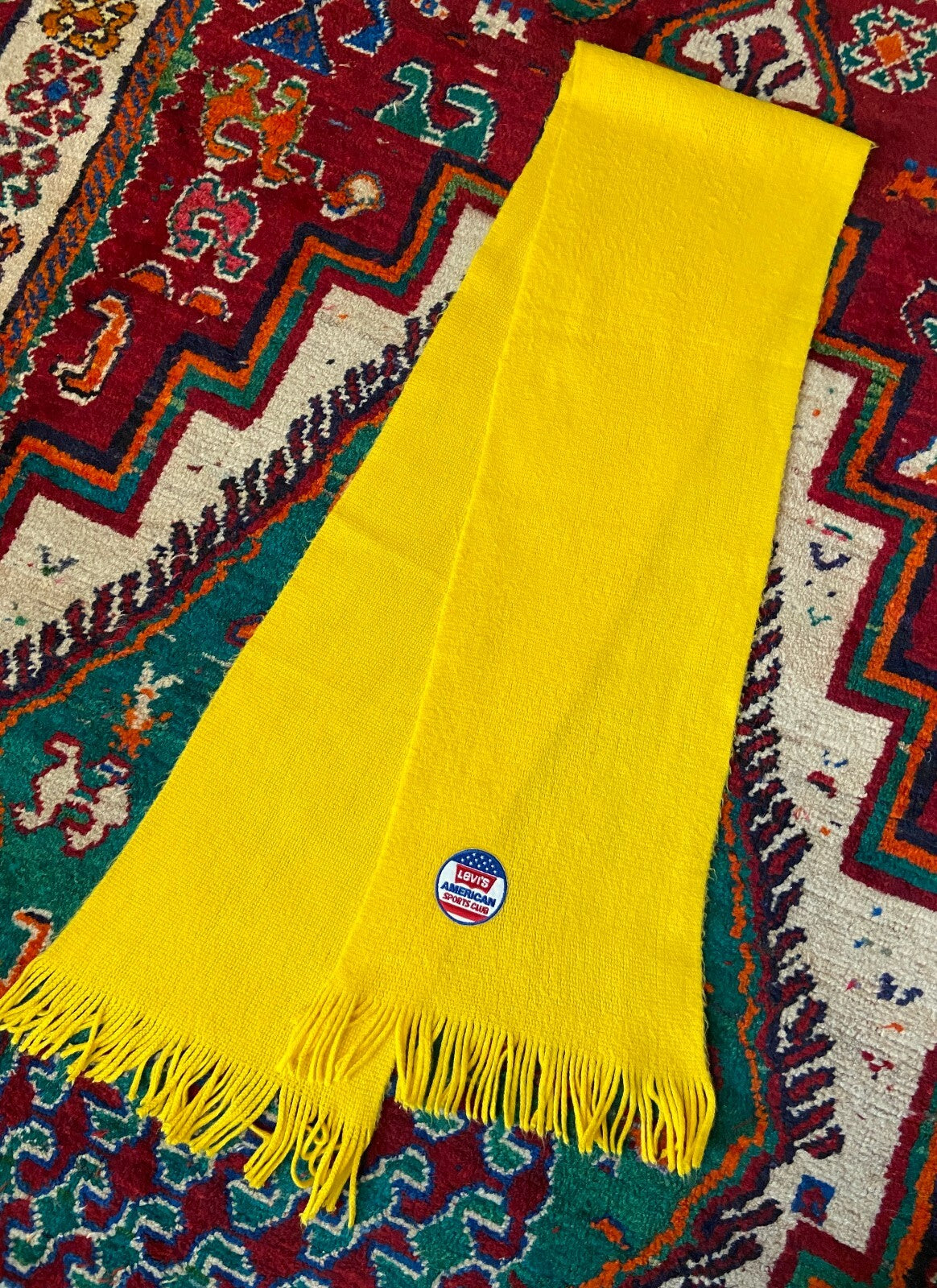 Vintage 1970s Yellow Levi's Scarf