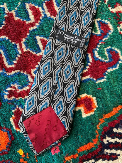 Vintage 1970s Christian Dior Silk Tie