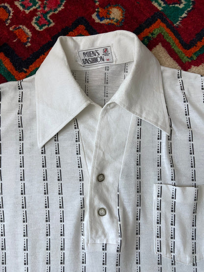 Vintage 1970s Japanese Soft Dagger Collar Jersey Top