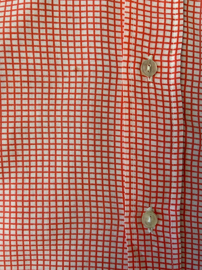 Vintage 1970s Red & White Fine Check Shirt