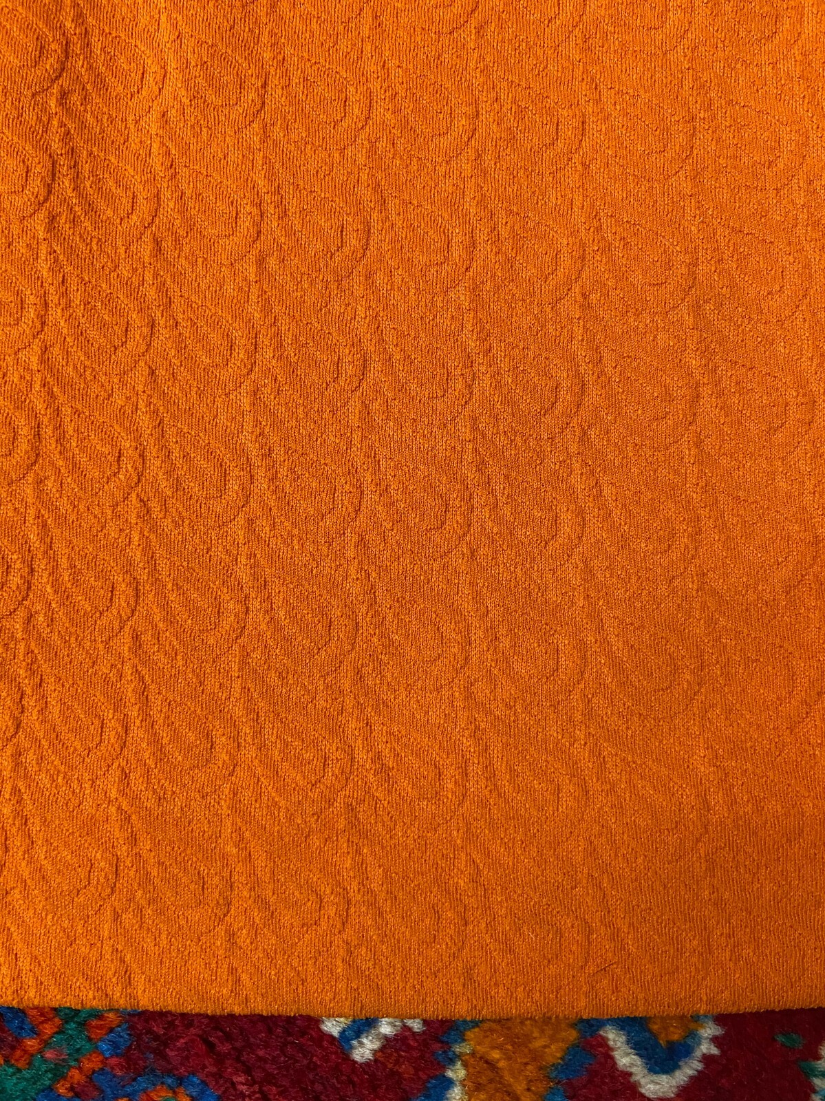 Vintage 1960s Space Age Orange Mod Dress