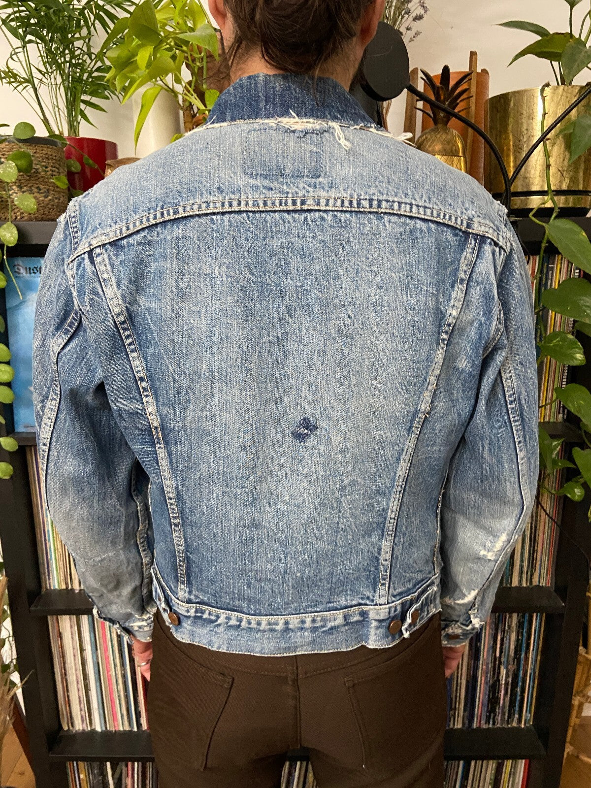 Rare Vintage 1960s Levi's Big E 557 D Button Denim Jacket