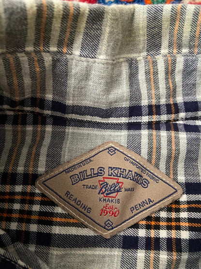 Vintage 1990s Checked Bill's Khaki Shirt