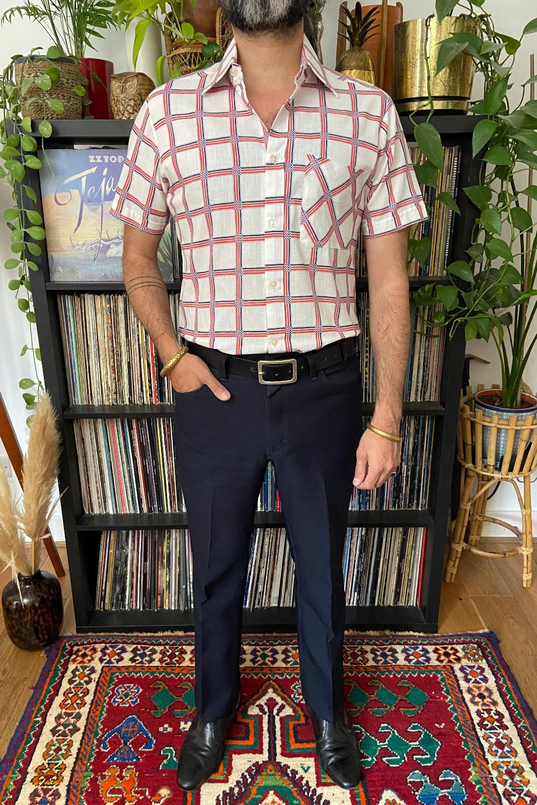 Vintage 1970s Patterned Deadstock Shirt
