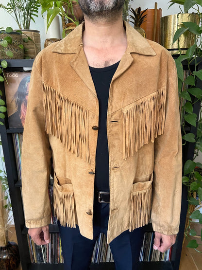 Vintage 1970s Fringed Suede Jacket