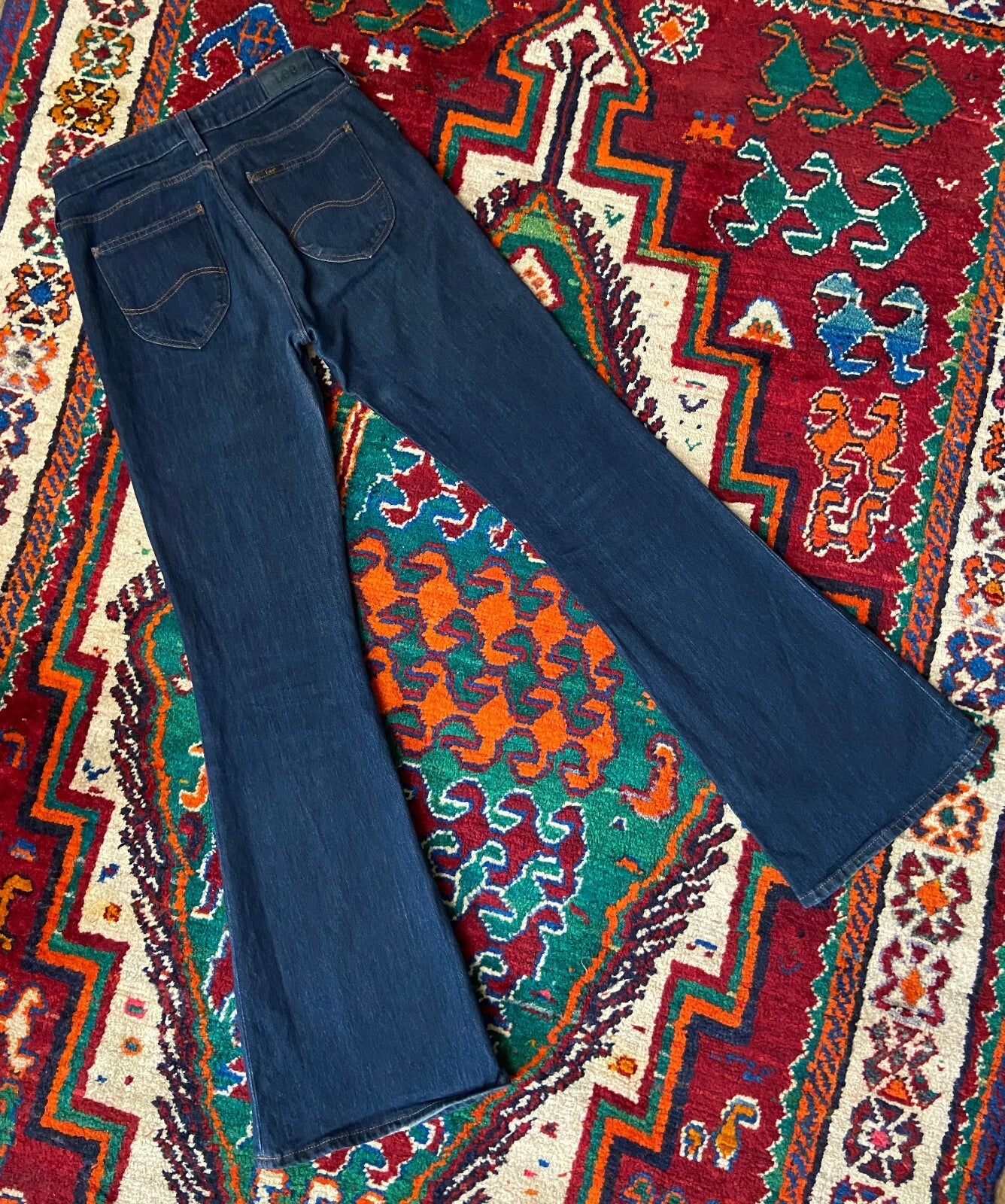 Lee Blue Chaffee Flared Jeans W28