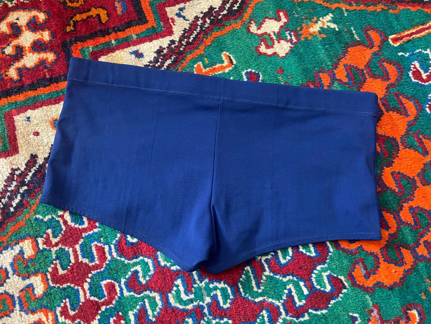 Vintage 1970s Navy Seamed Erima Swim Shorts