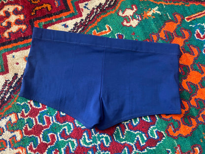 Vintage 1970s Navy Seamed Erima Swim Shorts