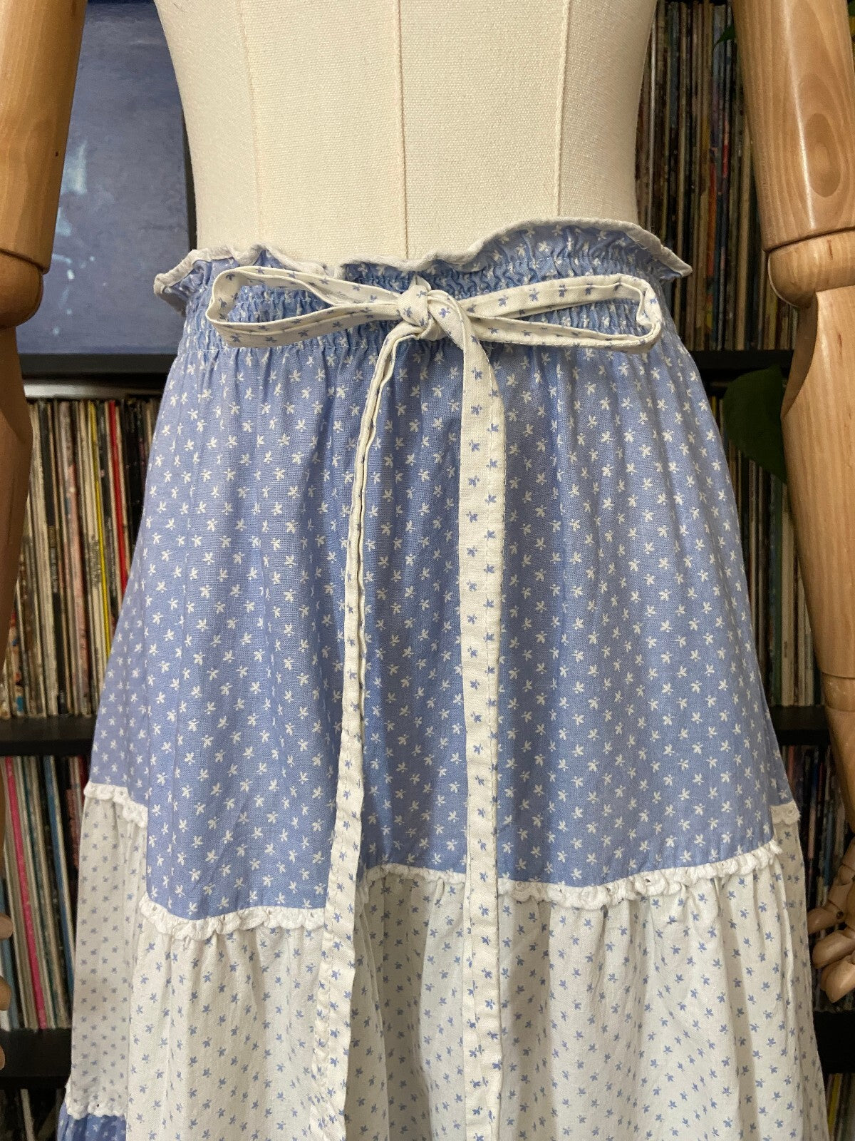 Vintage 1970s Cotton Prairie Skirt