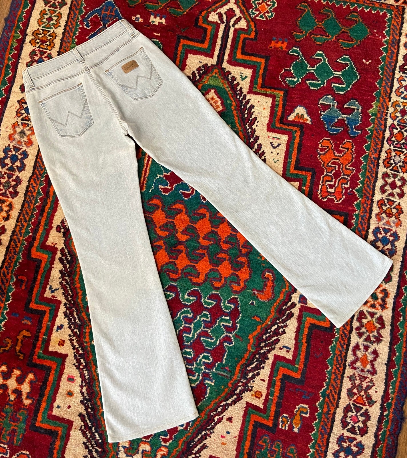 Wrangler Pale Blue Flared Jeans W30