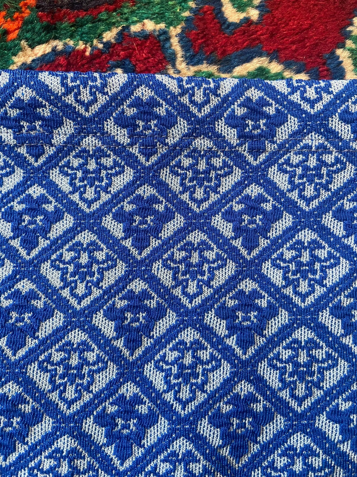 Vintage 1970s Blue Textured Swim Shorts