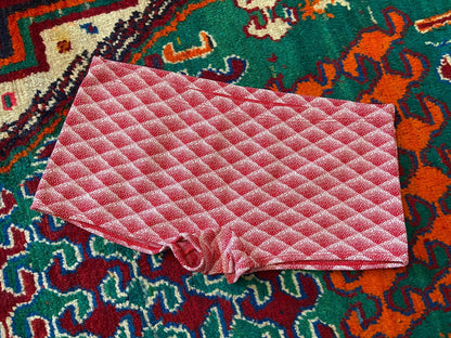Vintage 1970s Red & White Swim Shorts