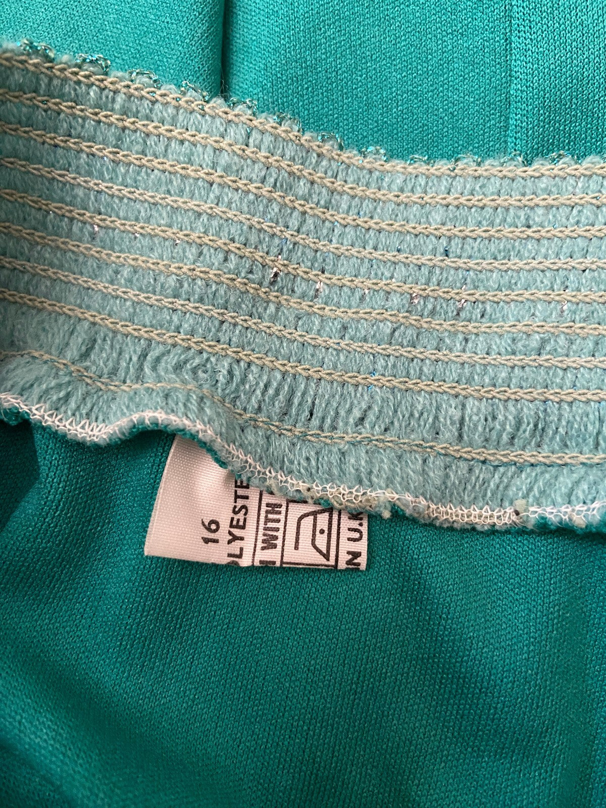 Vintage 1970s Green Strappy Disco Dress